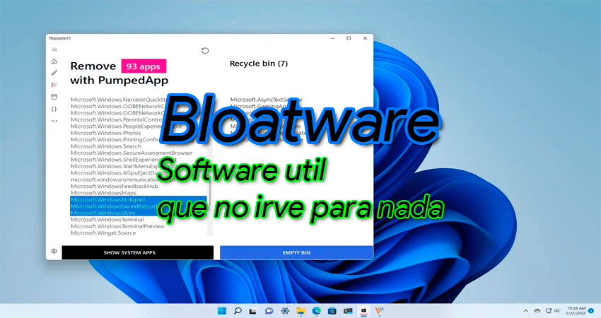 ITSCA - Bloatware software inutil