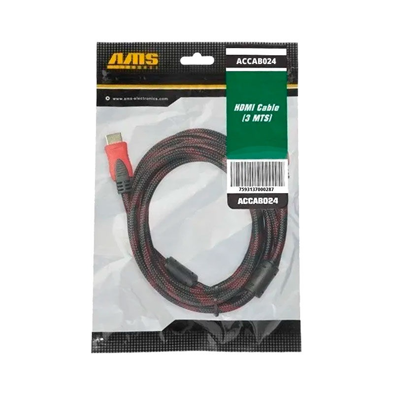 Cable HDMI 3mts Doble Fitro