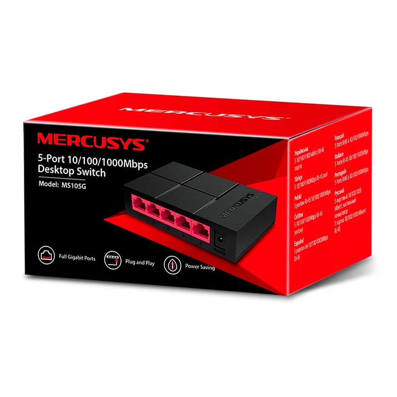 ITSCA - Switch 5 Puertos Gigabits Mercusys MS105G